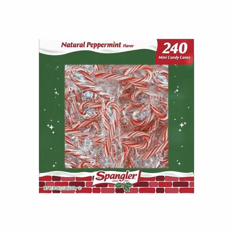 Spangler Candy Canes - Peppermint Flavor Mini 240 Pack