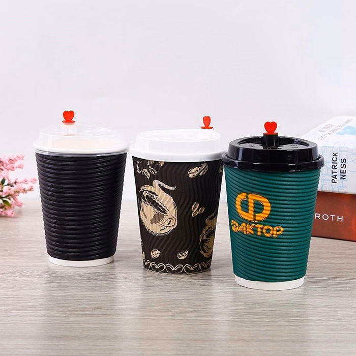 Kraft Double Wall Disposable Coffee Cups