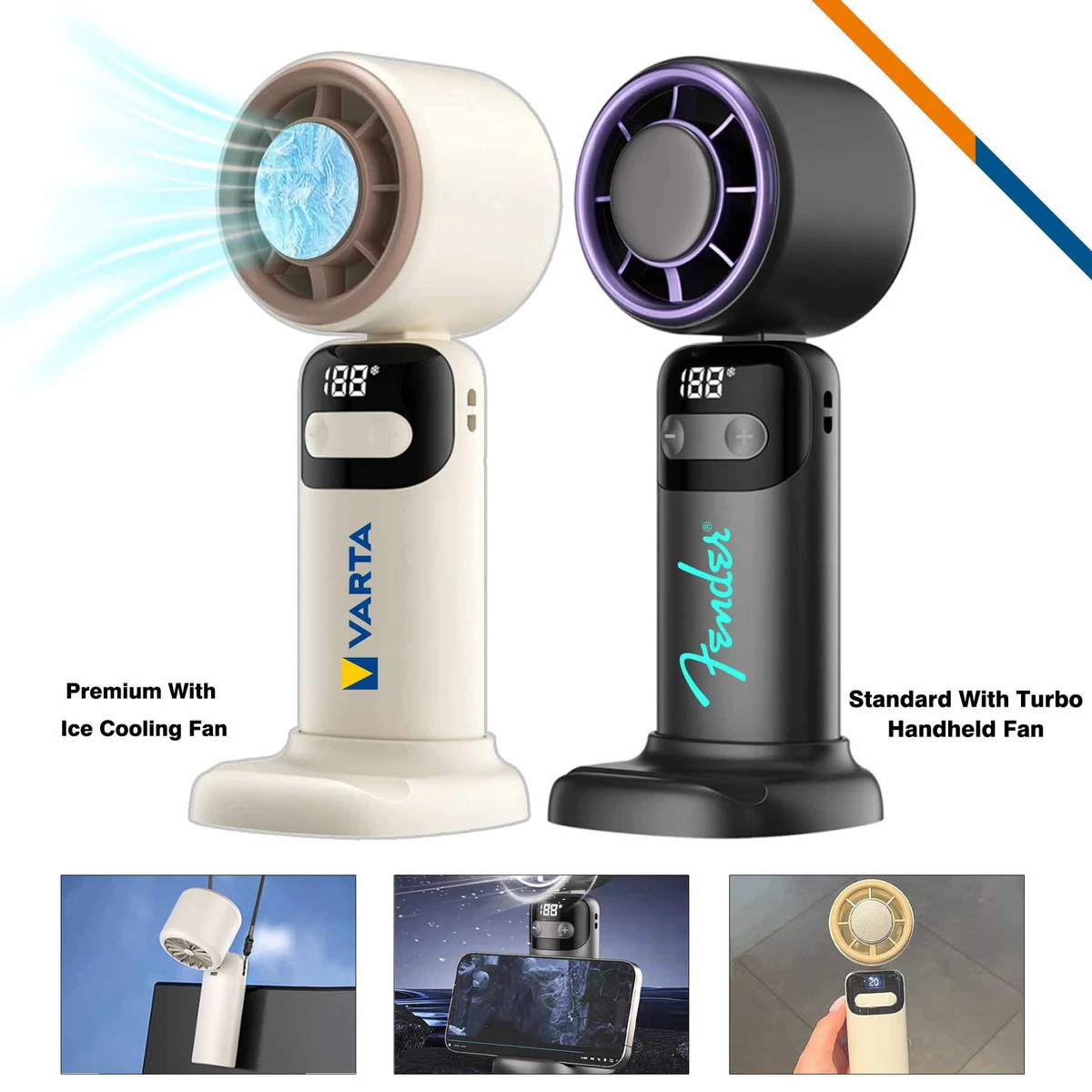 Lawler 100 Speeds Turbo Handheld Fan 1