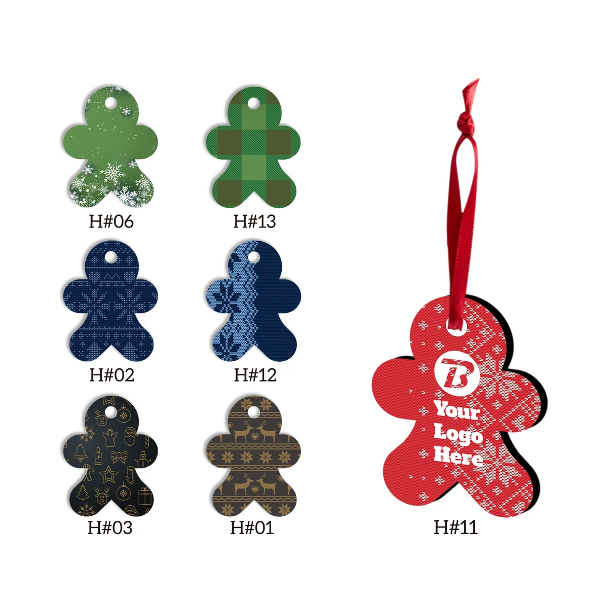 Free Shipping Full Color Christmas Ornament - Ginger man 1