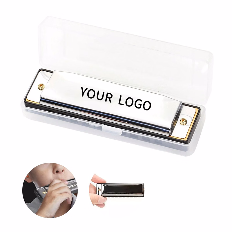 10-Hole Harmonica with Protective Storage Case