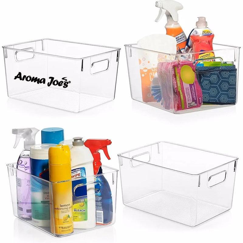 Clear Plastic Storage Bins