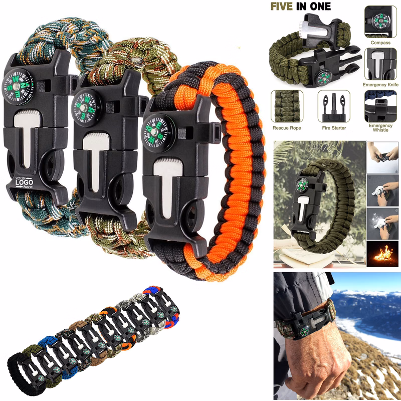 5-in-1 Survival Umbrella Rope