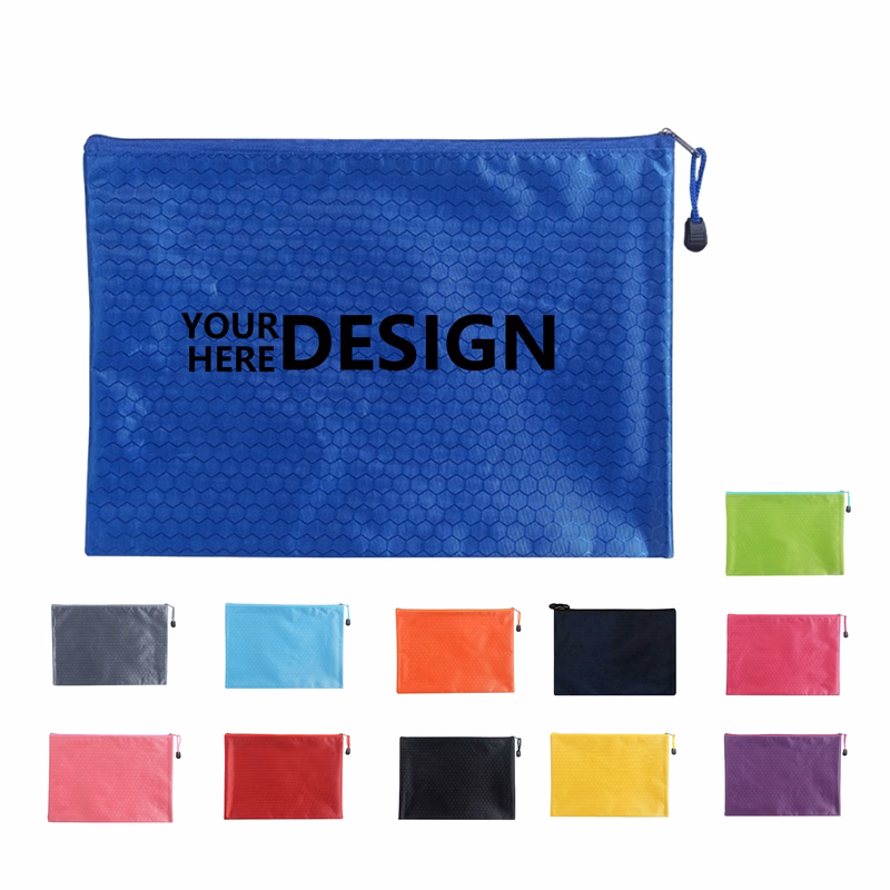 A4 Oxford Cloth Football Pattern Waterproof Storage Bag