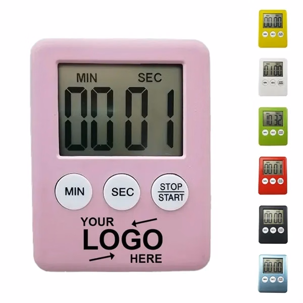 Custom 2.76 Inch Magnetic LCD Kitchen Timer — Practical Productivity Gadget