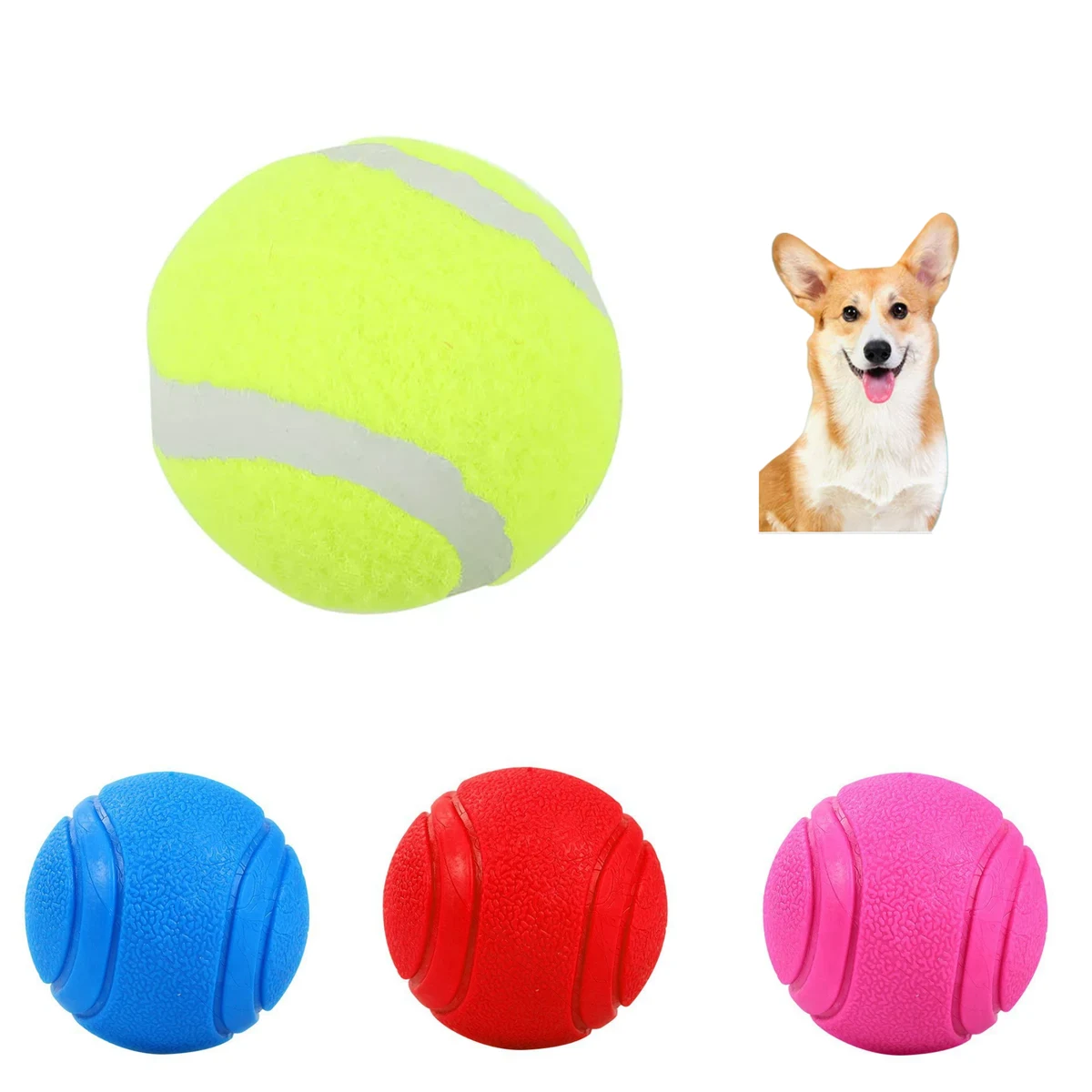 Tennis Ball Pet Toy - Durable & Safe for Play 1