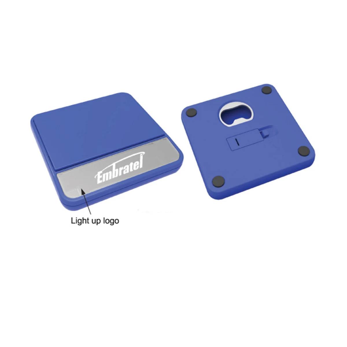 Coaster With Bottle Opener And Light 1