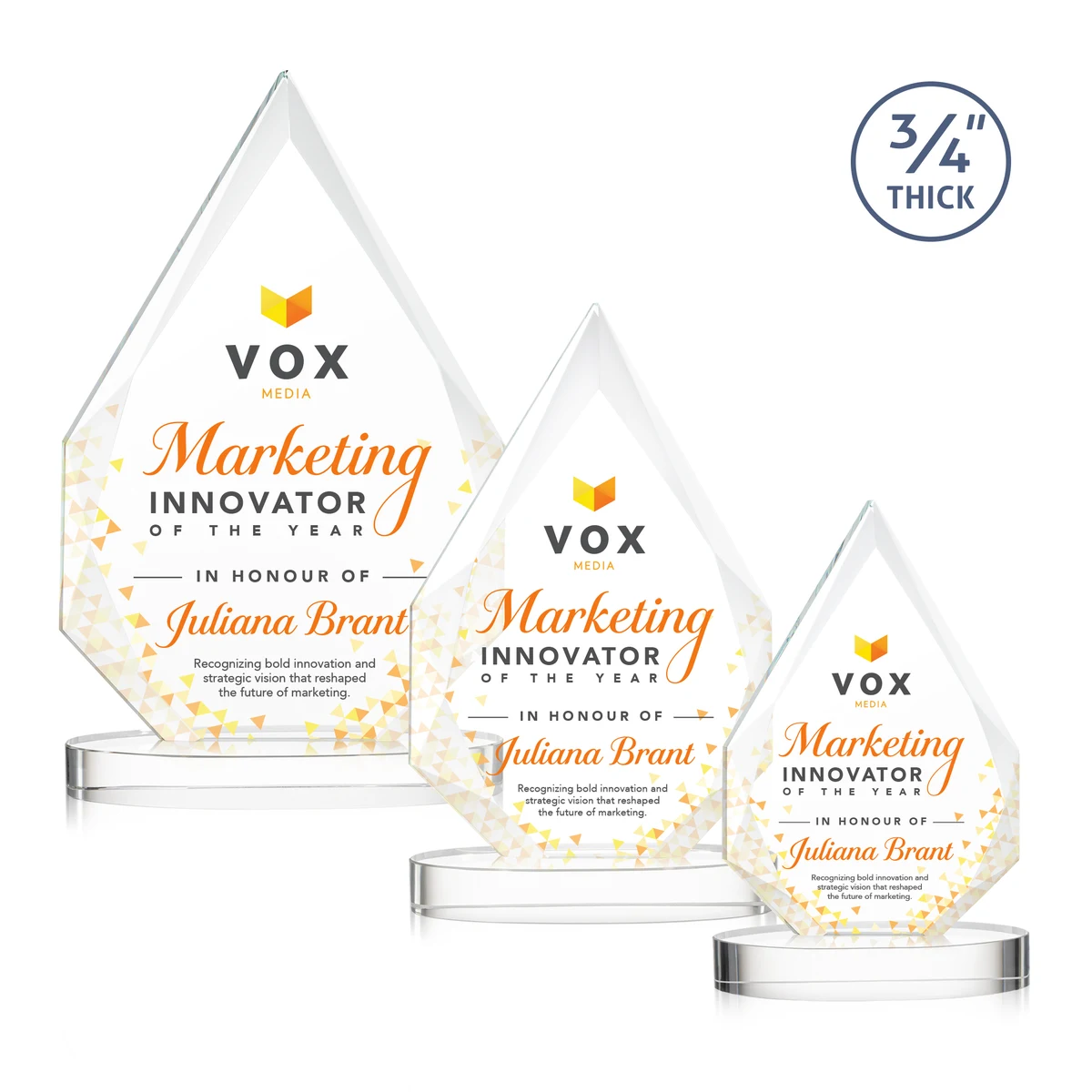 Hawthorne VividPrint™ Award on Alberton Base - Clear 1