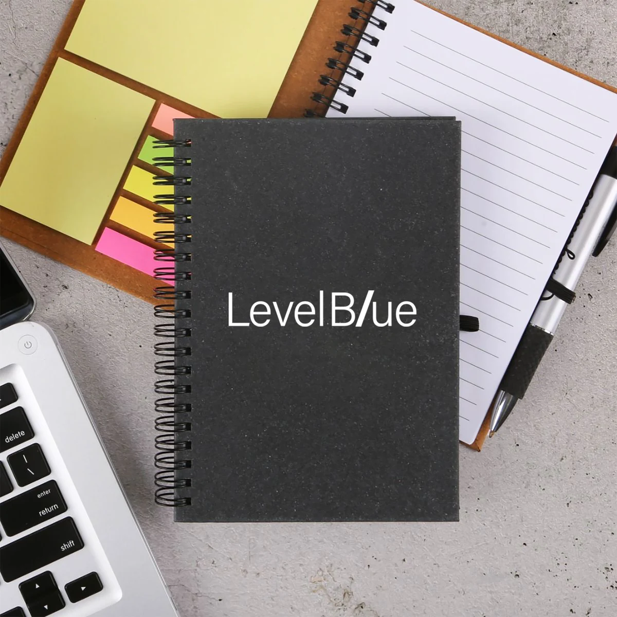 Bonded Leather Spiral Notebook W/FSC Recycled Paper (5" x 7") 1