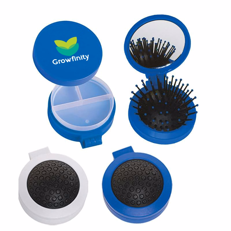 Hair Brush with a Pill Storage