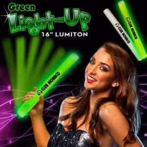 Green 16" LED Lumiton Baton