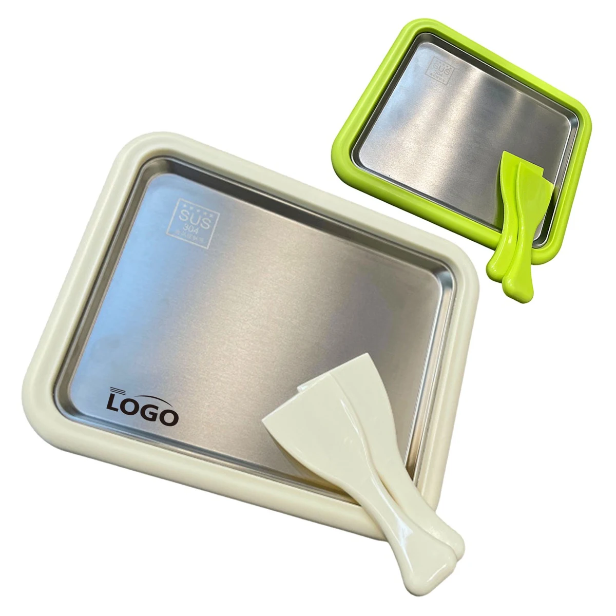 304 Stainless Steel Yogurt Frying Pan Set 1