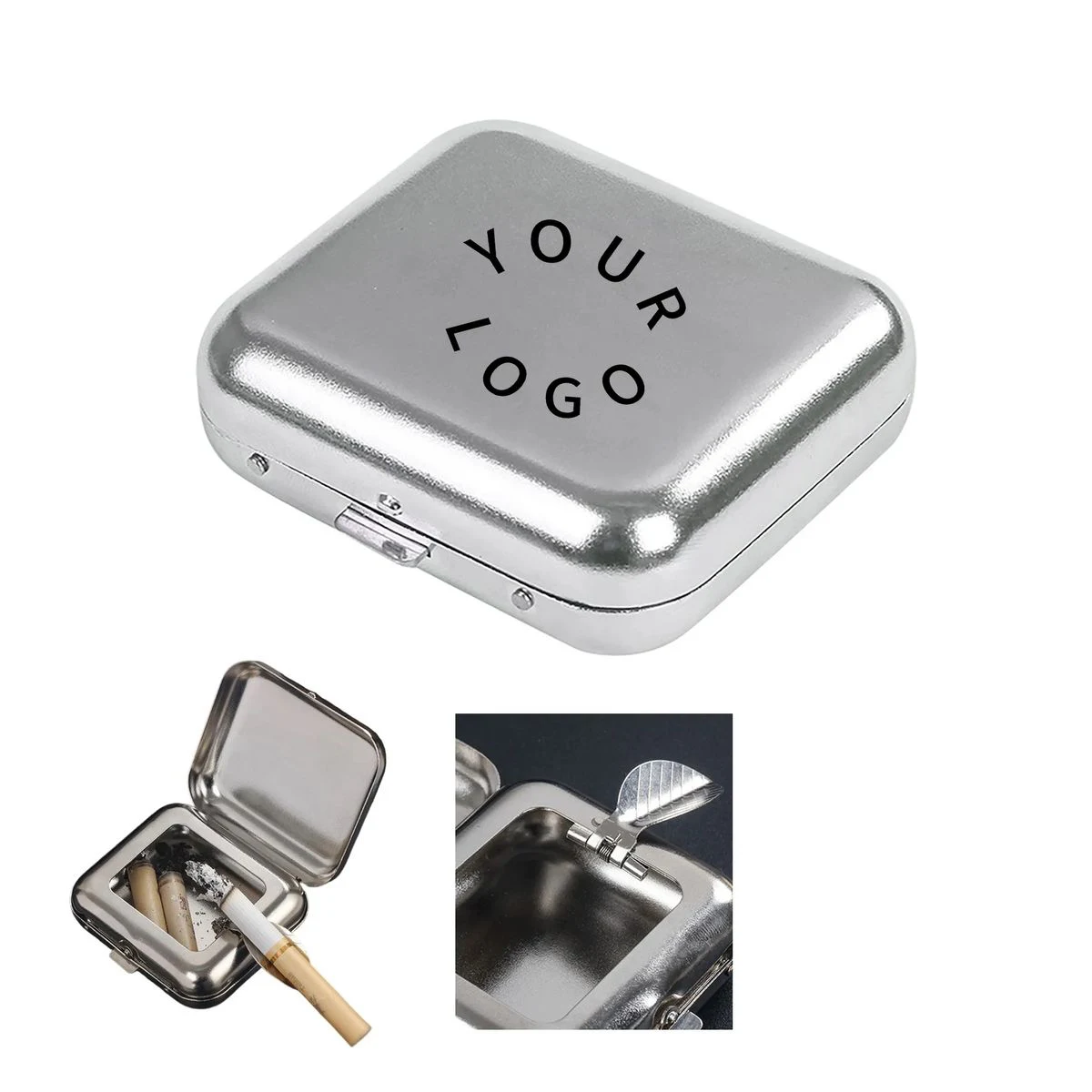Durable Portable Ashtray with Laser Engraving Option 1
