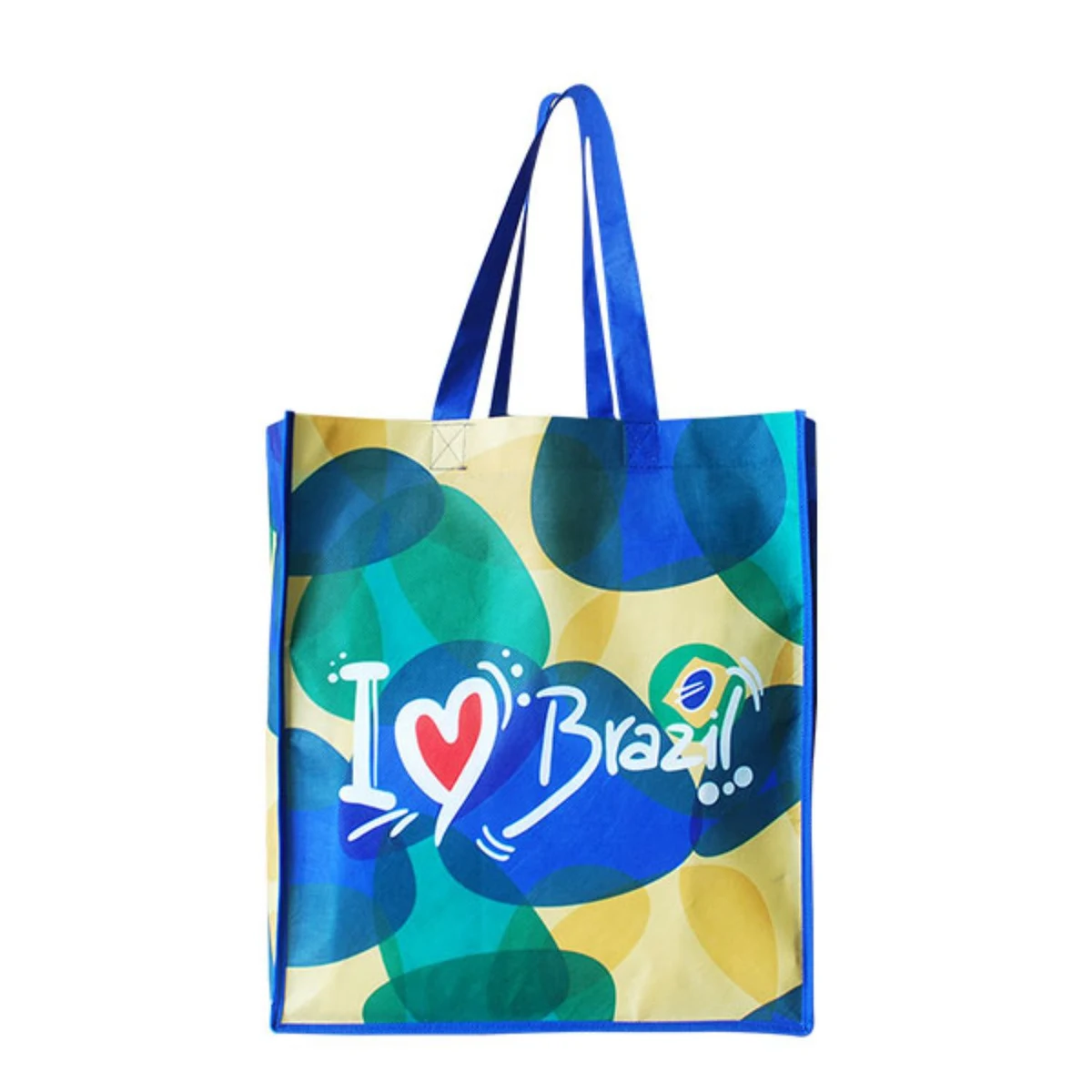 Full Color Shopping Tote Bag with Gusset (13" x 15"x 10") 1