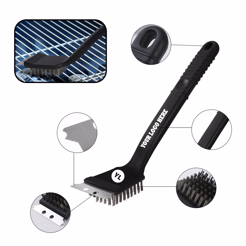 MOQ 20 PCS BBQ Scraper Brush