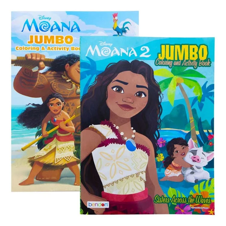 Jumbo Moana 2 Coloring and Activity Books - 80 Pages 1