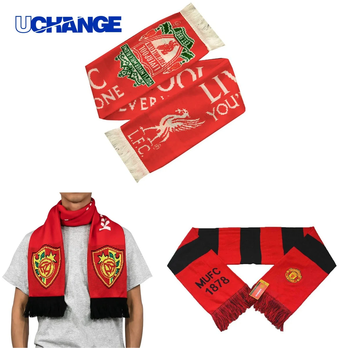 Classic Knitted Fan Scarf 1