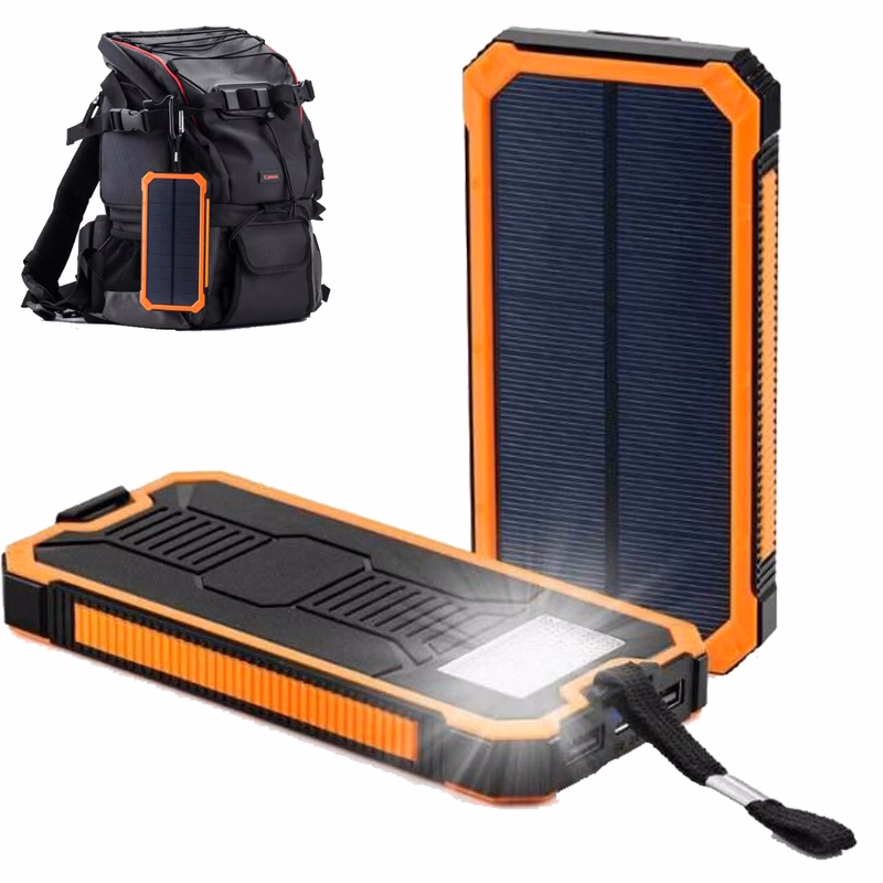 3 in 1 Outdoor Camping Waterproof Solar Charger w/ Carabiner