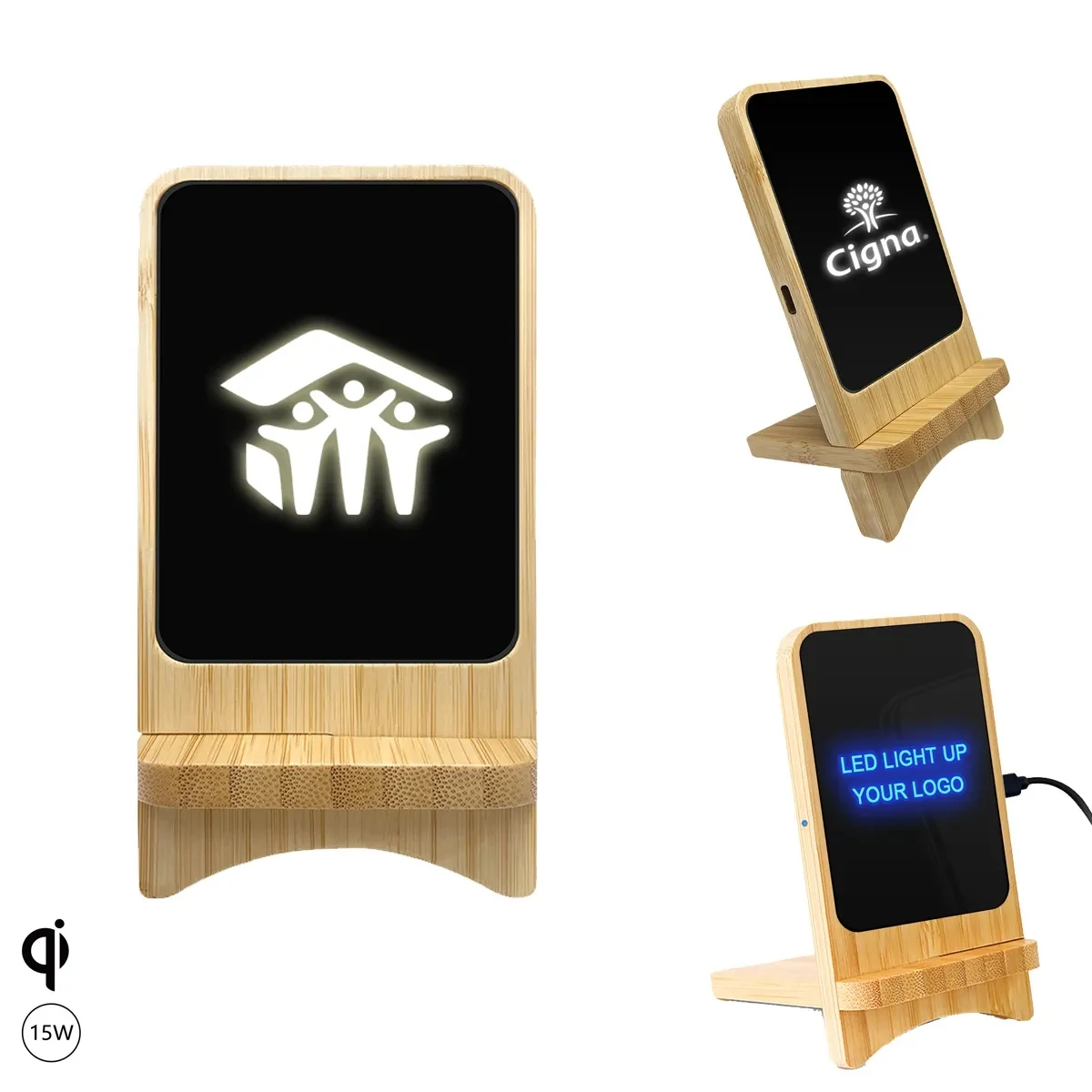 2 in 1 Eco-friendly 15W Wireless Charging Holder 1