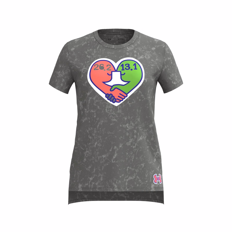 Women's UA Run Snow Wash Heart Short Sleeve 
