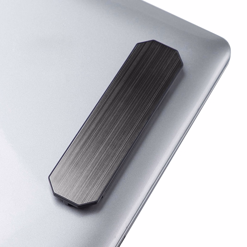 Striped portable plastic magnetic adhesive computer phone stand