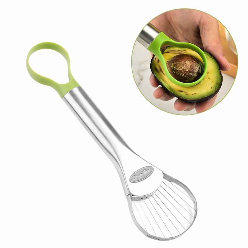 Stainless Steel Avocado Slicer - Easy and Safe Kitchen Tool