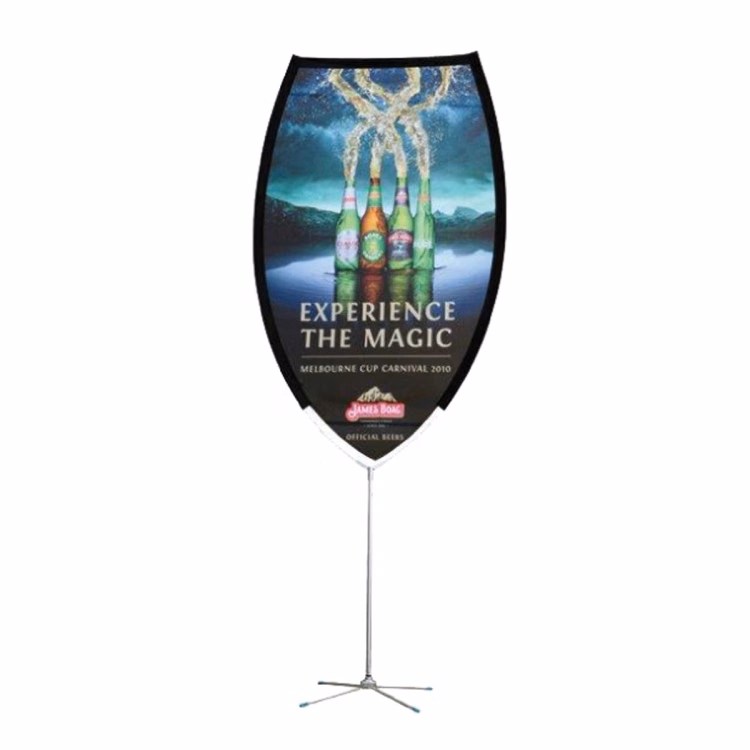 7ft Magnum Shape Feather Flag Kit - 1 Side Imprint