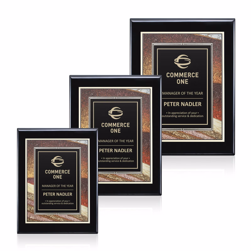 Oakleigh/Albina Plaque - Black Finish