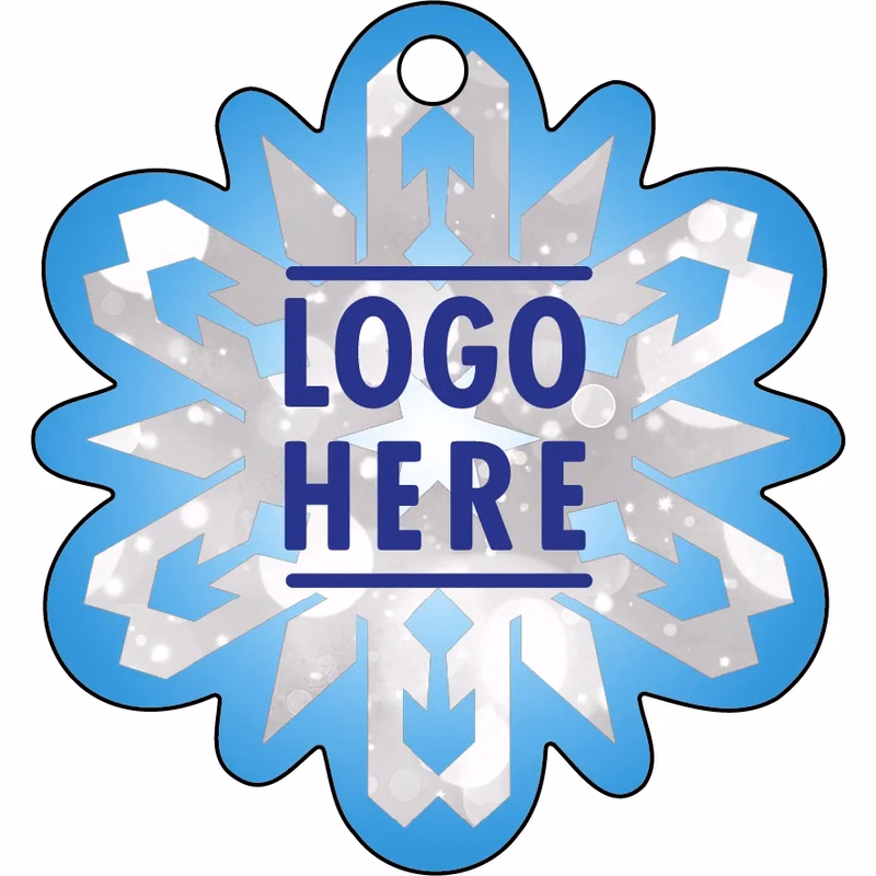1/4" Recycled Wood Ornaments-Snowflake 3