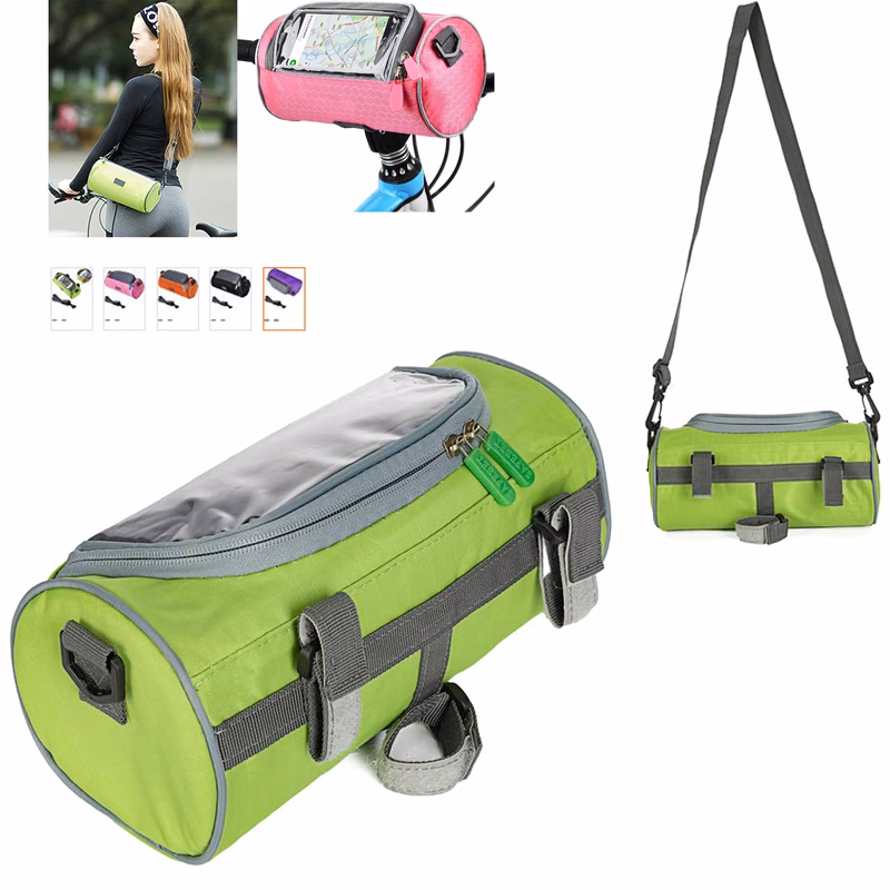 Removable Shoulder Strap Waterproof Bicycle Handlebar Bag