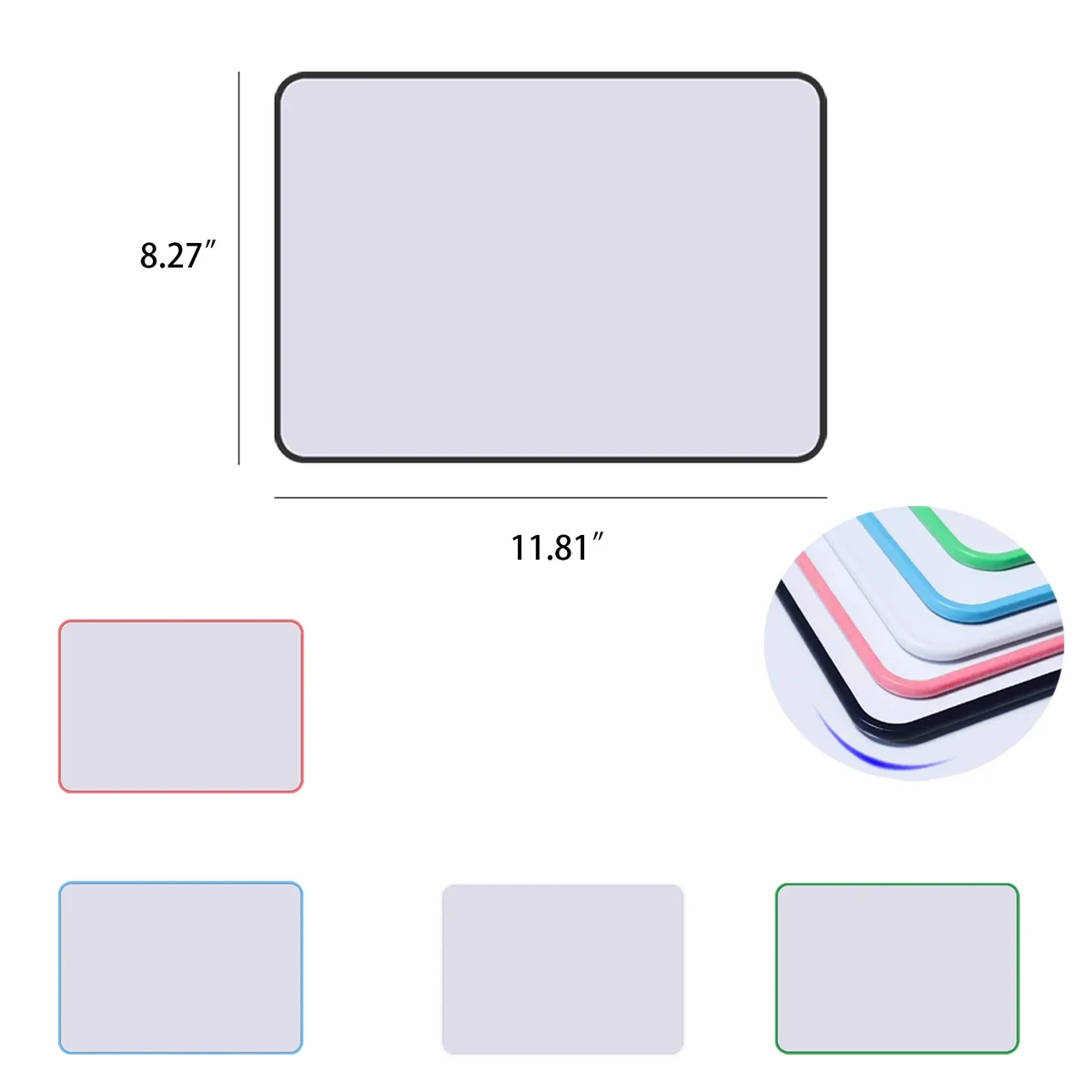 A4 Colorful Border Double Sided Whiteboard 1