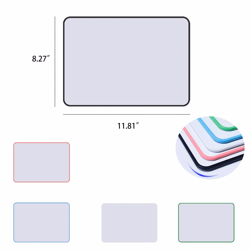 A4 Colorful Border Double Sided Whiteboard