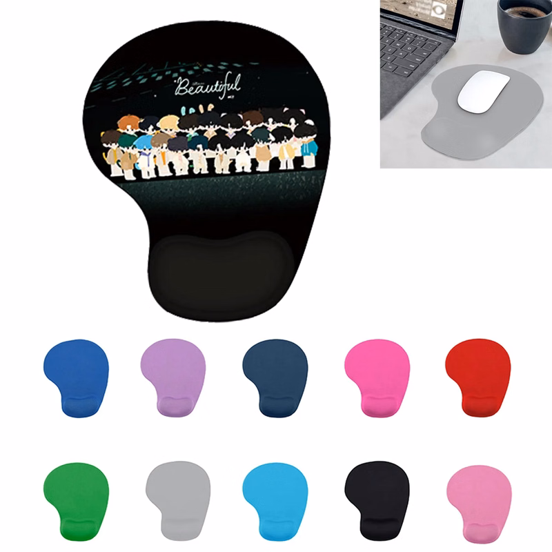 Silicone Full Color Wrist Rest Mouse Pad