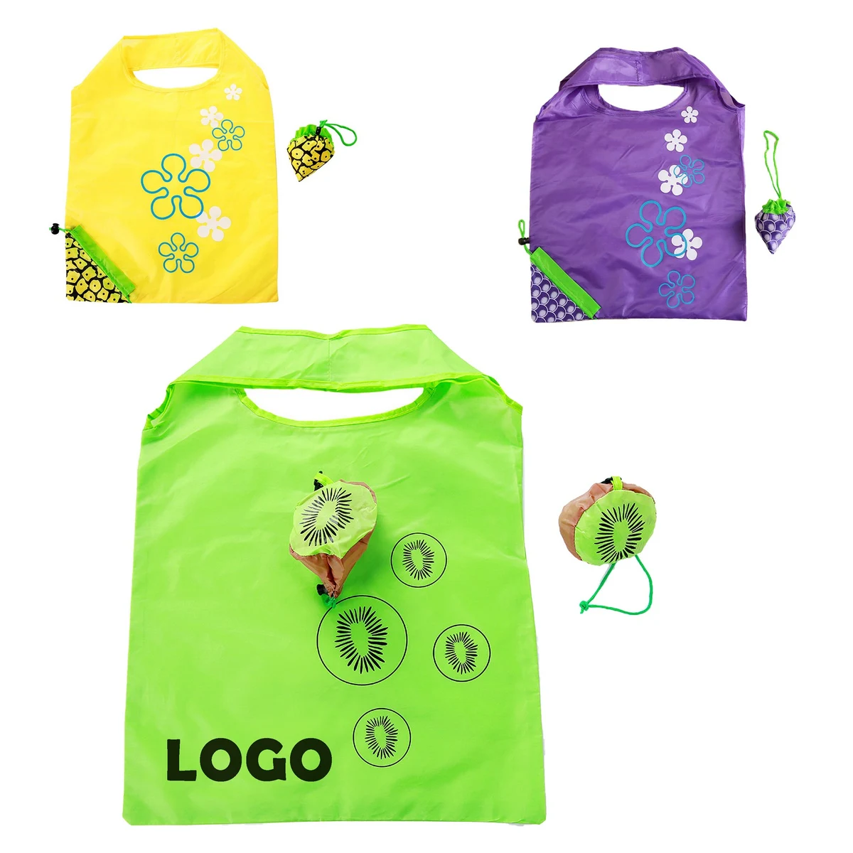 Fruit Shaped Reusable Bags With Handles, custom tote bag with logo imprint 1