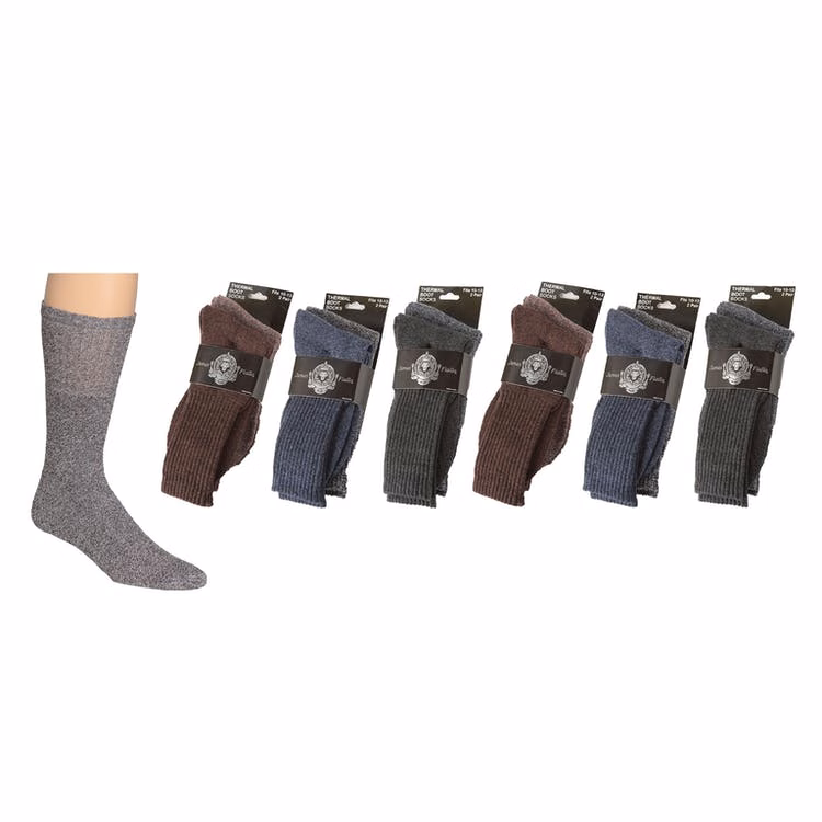 Men's Thermal Socks - Assorted Size 10-13 2 Pack