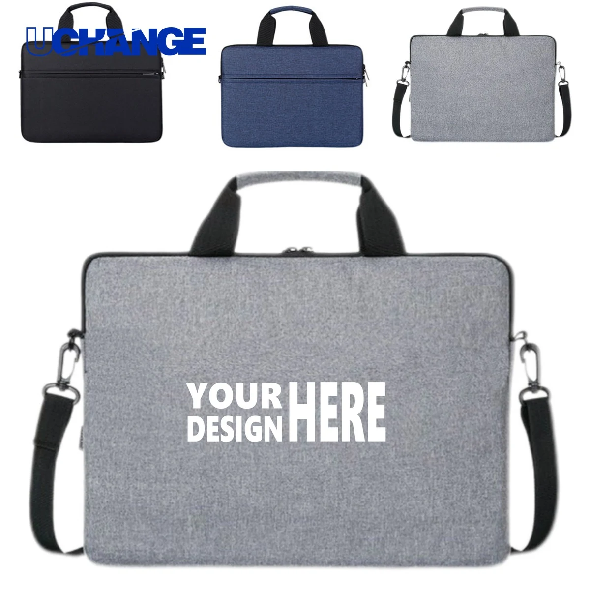Laptop Tote with Carry Handle and Shoulder Strap 1