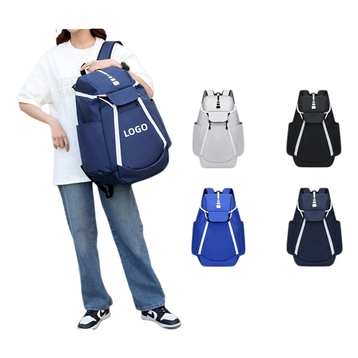 Durable Multi-Pocket Sports Travel Backpack 1