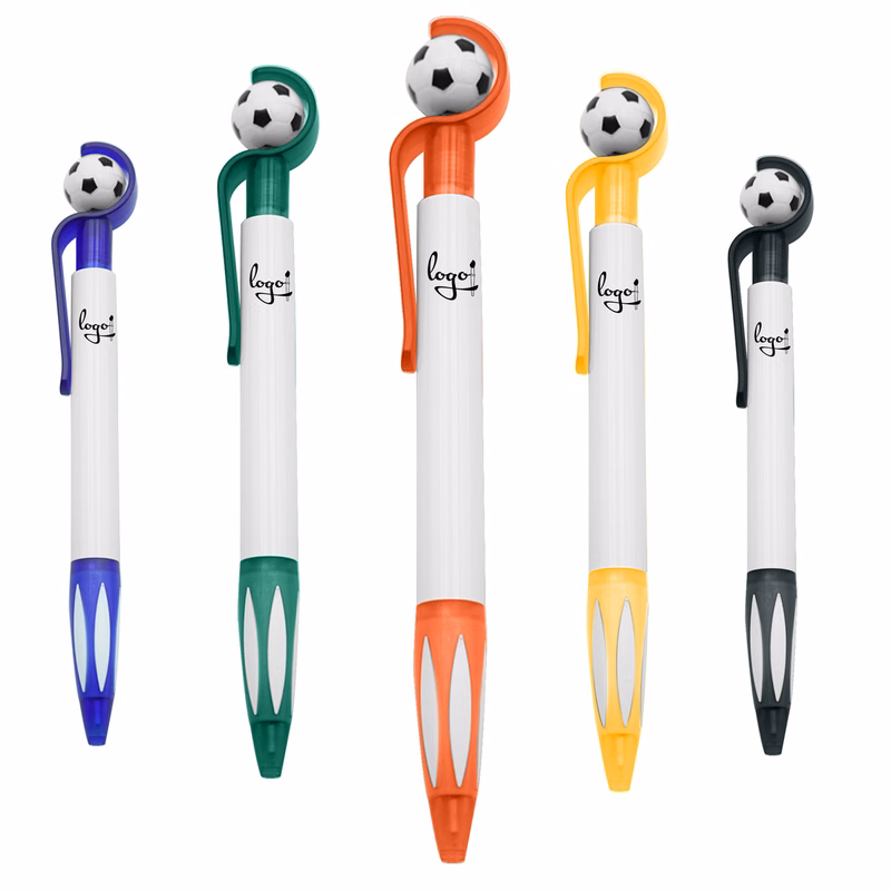 Pen with Soccer Ball Shaped Topper