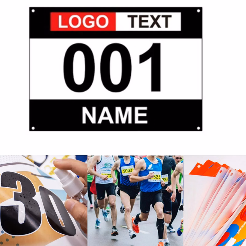 Marathon Race Bib Numbers Waterproof Tyvek Paper