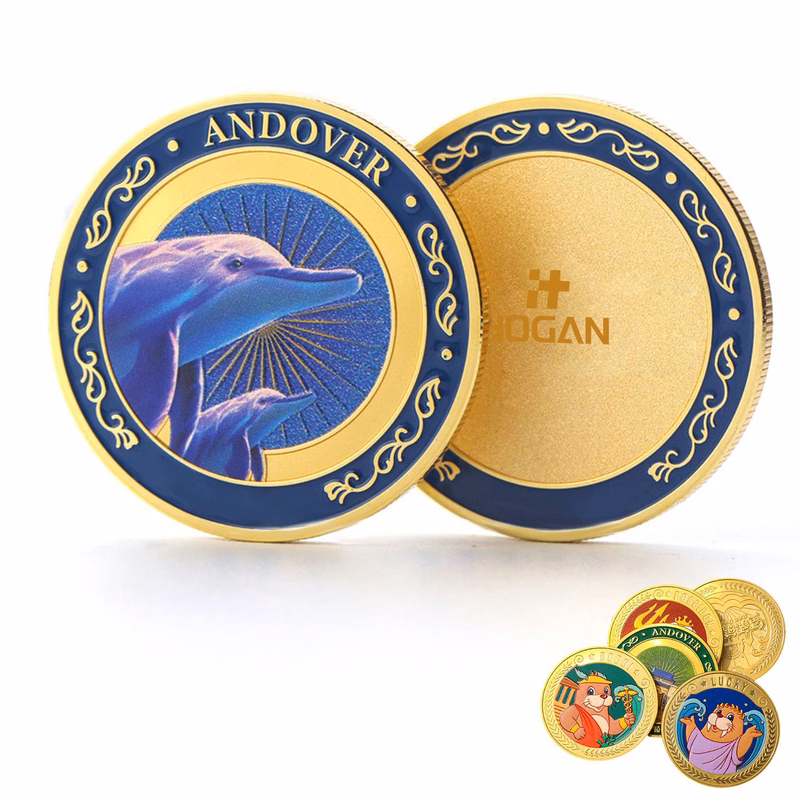 Souvenir silver coins for tourist attractions