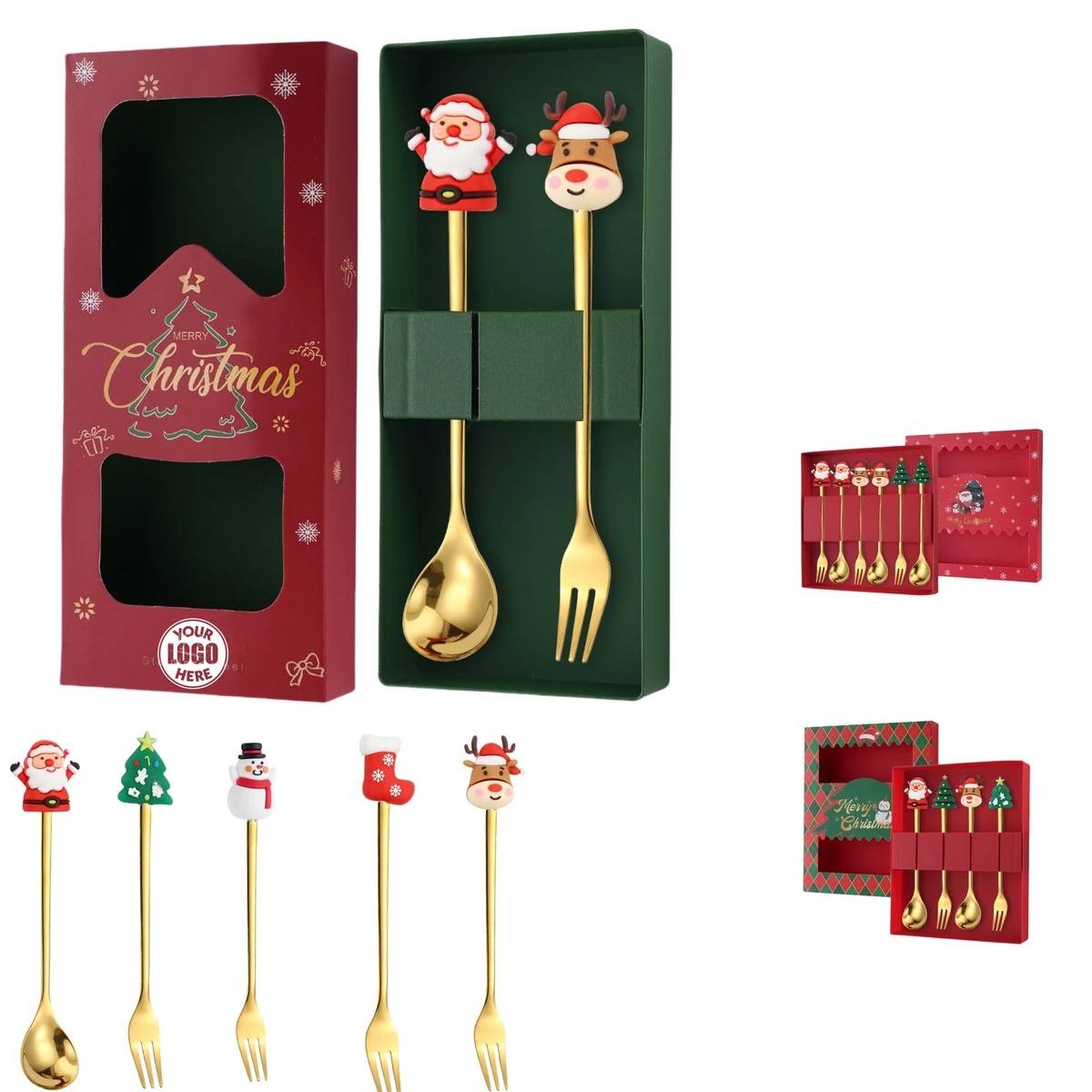 Xmas Spoon and Fork Set 1