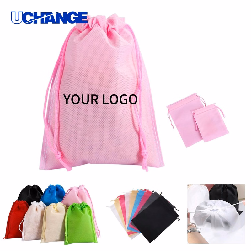 Non Woven Drawstring Sports Backpack Organizer