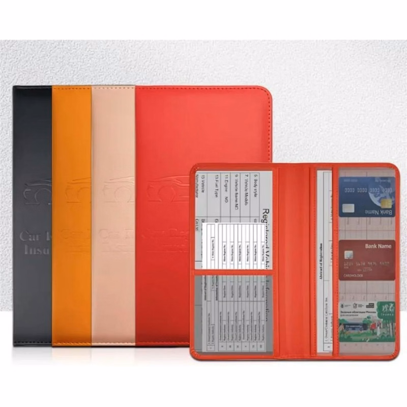 Leather Car Registration and Insurance Holder Organizer