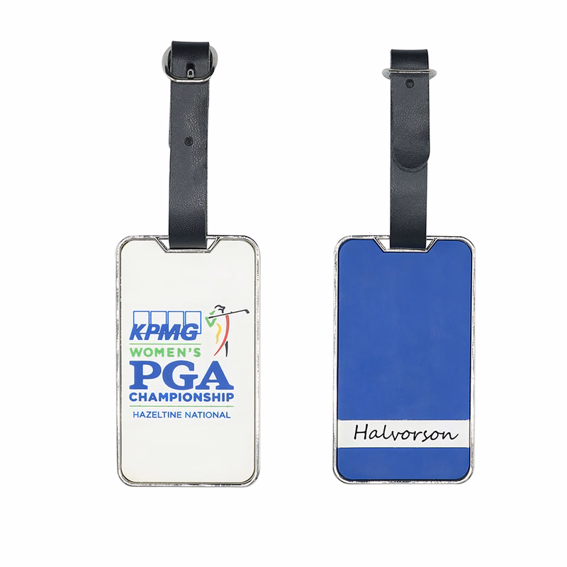 Personalized Metal Golf Bag Tag with Custom Engraving