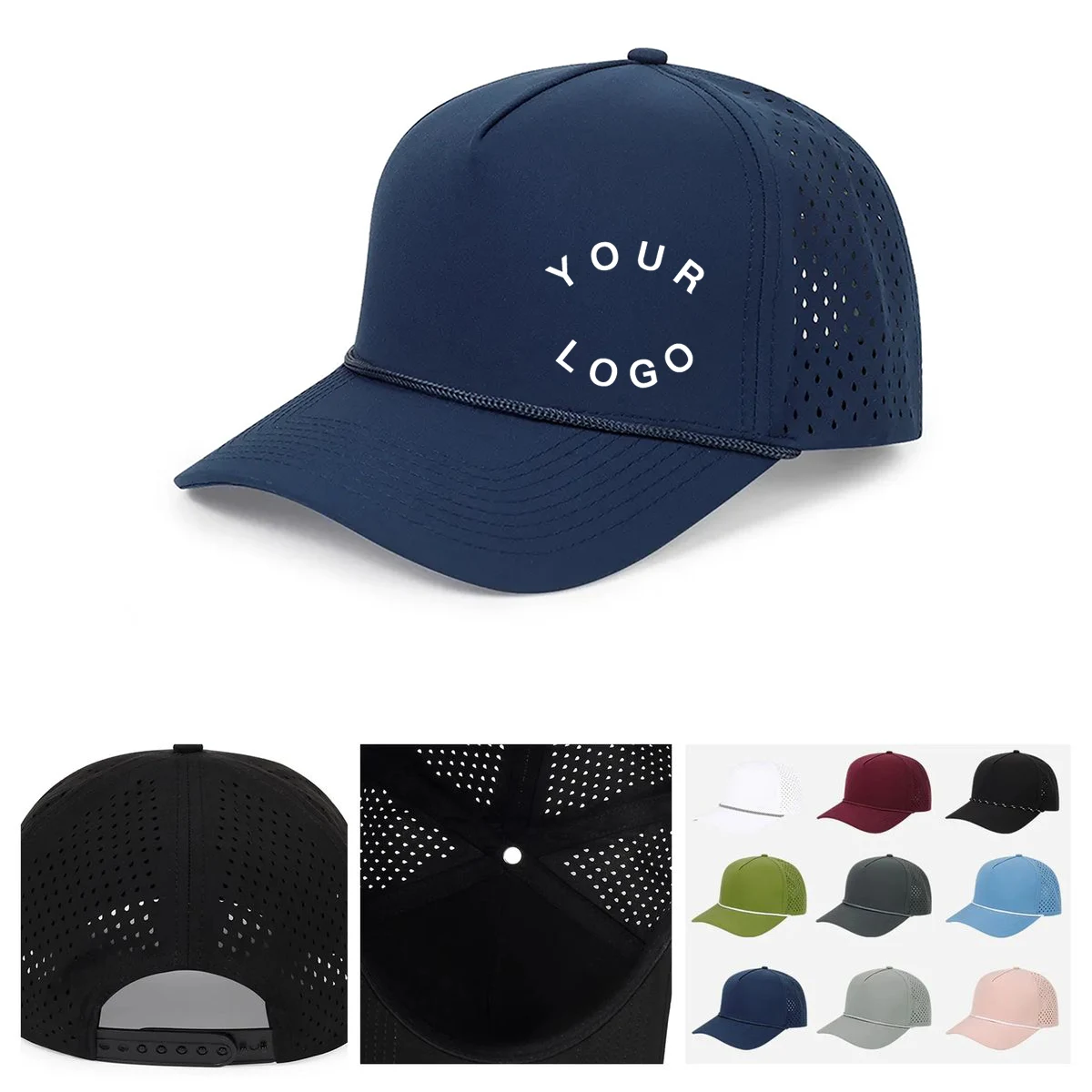 Comfortable Cotton Cap With Curved Front Brim 1