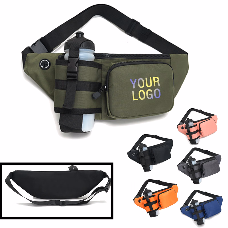 MOQ 20 PCS Waterproof Polyester Fitness Waist Bag
