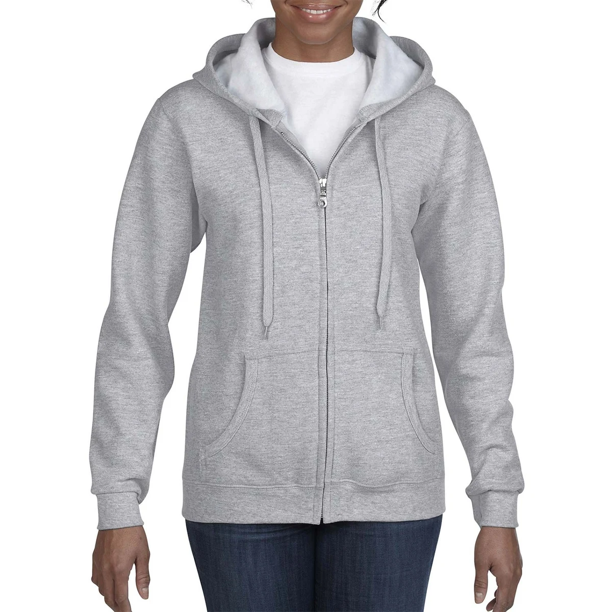 Women's Cotton Full Zip Hoodie 1