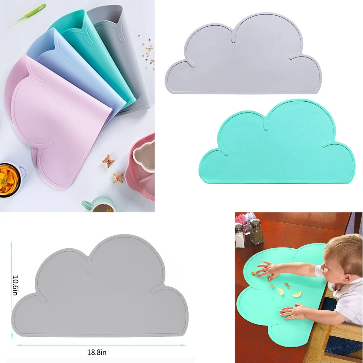 Baby Placemat Kids Reusable Travel Placemat 1
