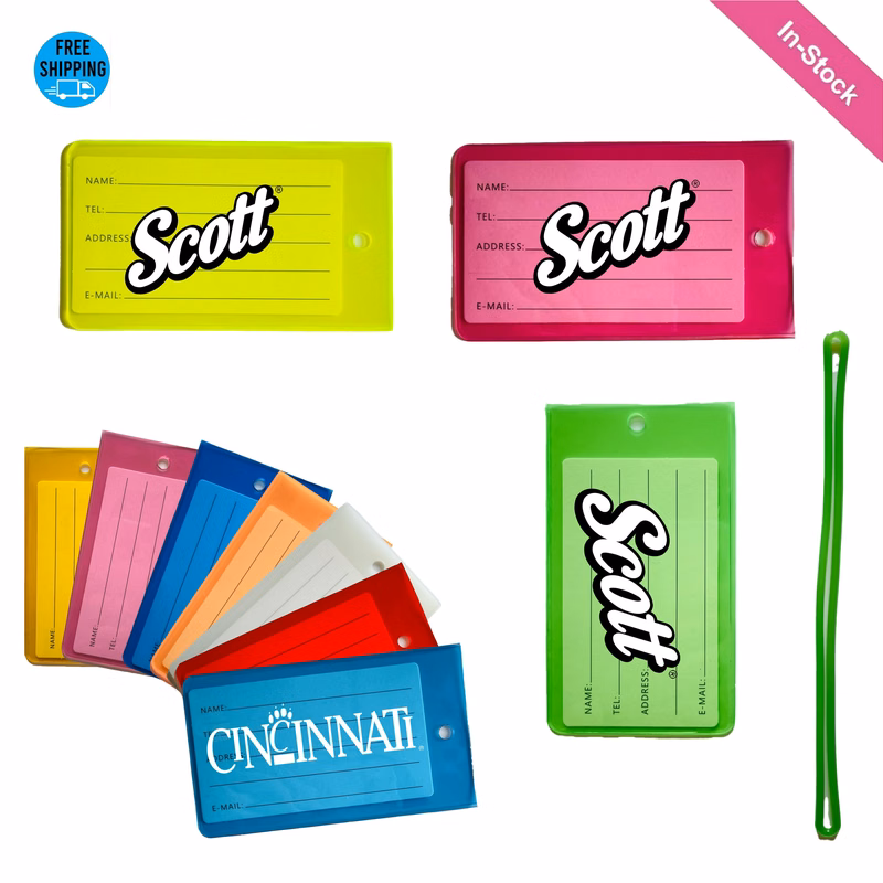 Clear PVC Luggage ID Tags