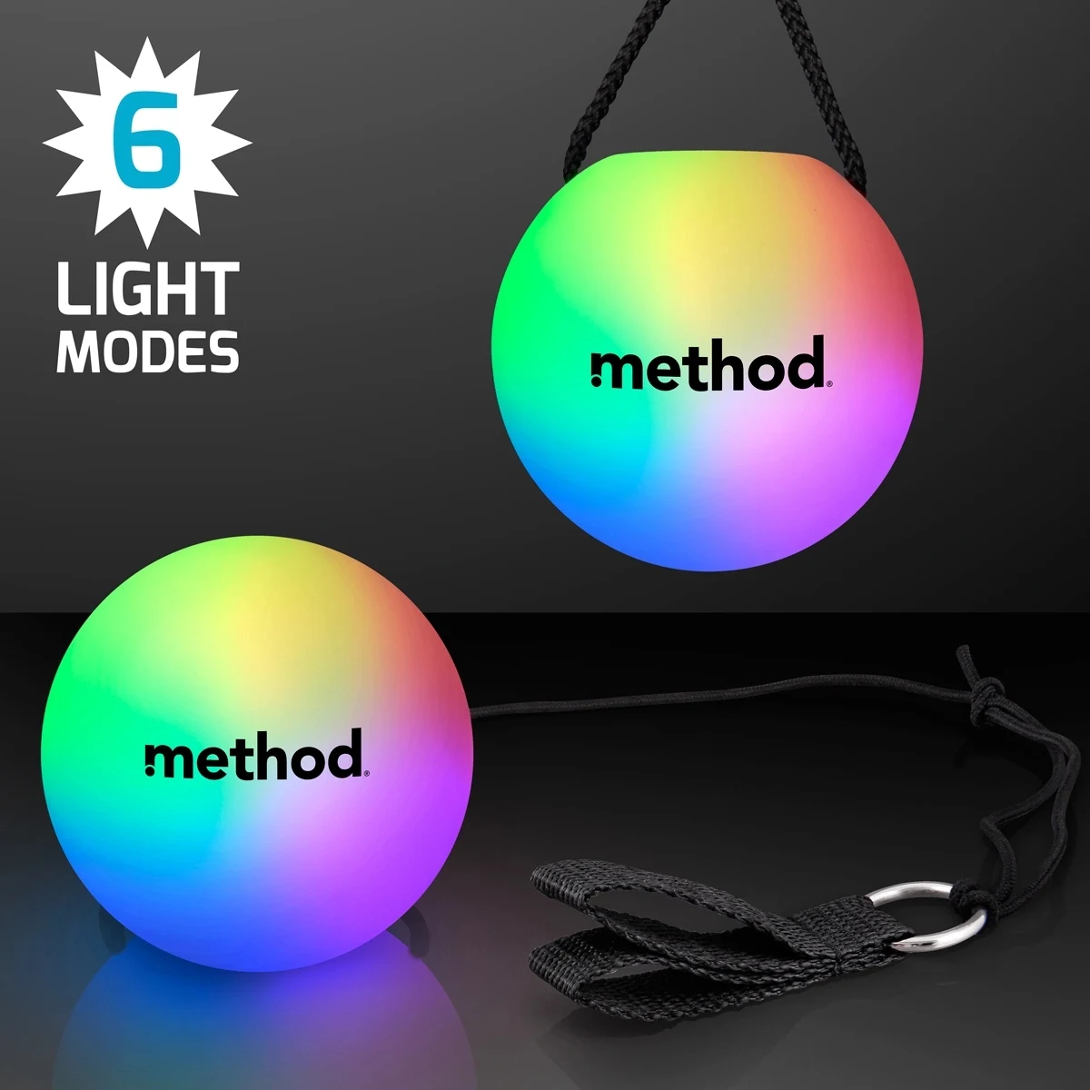 LED Poi Ball Swirling Light Toy 1